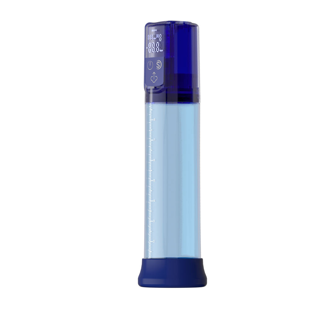 LuvPump Bathfun Smart Aqua Penis Pump - Blue USB-C Rechargeable Waterproof Automatic Penis Pump