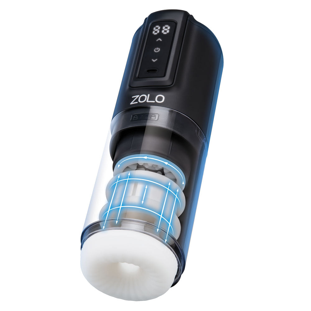 Zolo HAWK TUAH Ultimate BJ Stroker - USB Rechargeable Thrusting & Rotating Auto Stroker